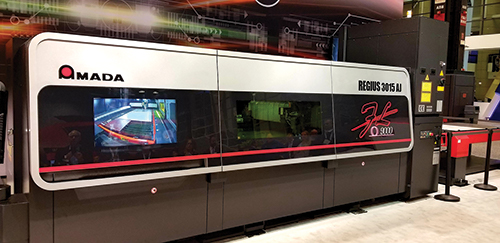 Picture of the Amada America Regius 3015 AJ 9-kW